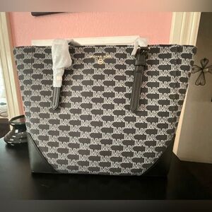 NWT ARIA Michael Kors Black and Gray Women's Large Tote Bag